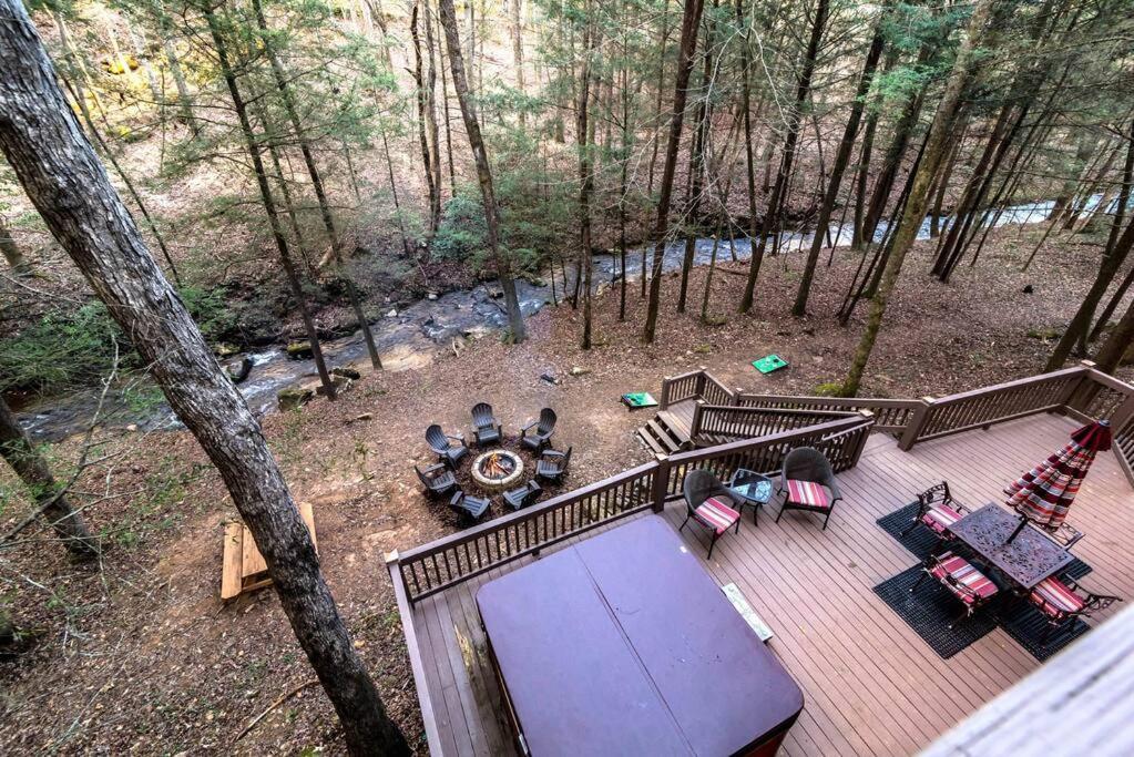 Private Creekside Cabin+Hot Tub,Pool Table, & Pets Эллиджей Экстерьер фото